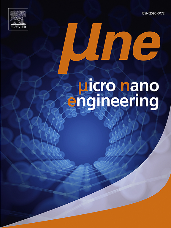 Go to journal home page - Micro and Nano Engineering
